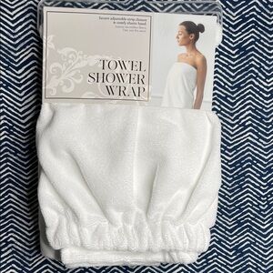 White Towel Shower Wrap